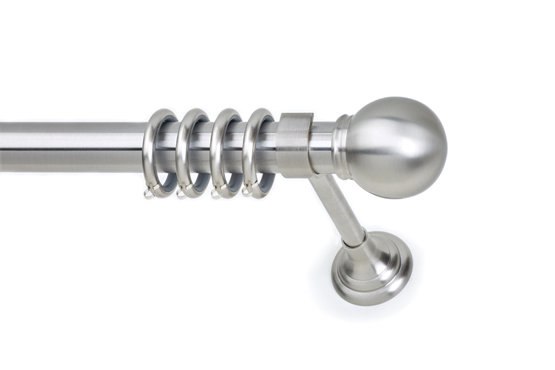 Anartisi Κουρτινόξυλο Φ35 Inox SFERA Νίκελ Σατινέ